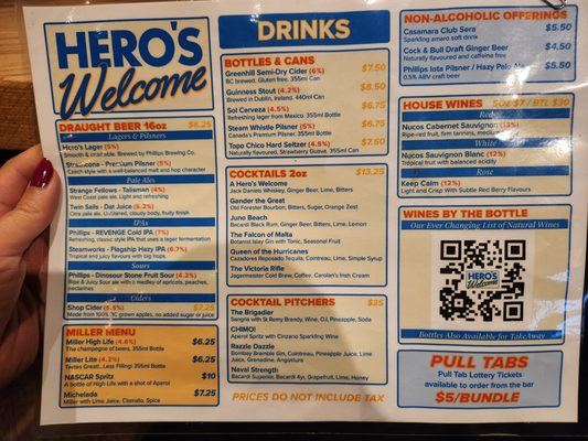Menu photo 3 Hero's Welcome Vancouver, BC