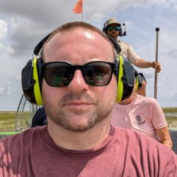 Everglades Airboat Tours - Me with Jay, our guide.