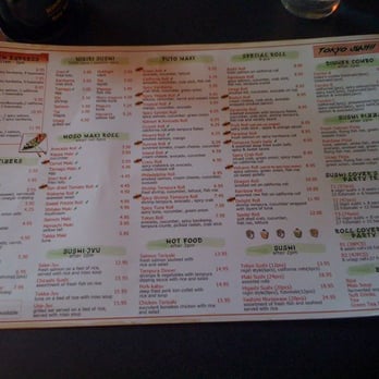 Tokyo Sushi - Menu (as of Ap 27 2010) - Sushi Bars Near Me - Ottawa, Ontario Tokyo Sushi - Menu (as of Ap 27 2010) - Sushi Bars Near Me - Ottawa, Ontario