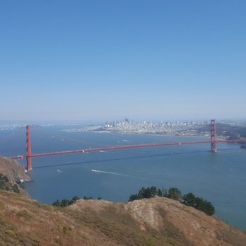 Hawk Hill - The View from Hawk Hill looking onto the Golden Gate Bridge and San Francisco. - Hiking Near Me - San Francisco, California Hawk Hill - The View from Hawk Hill looking onto the Golden Gate Bridge and San Francisco. - Hiking Near Me - San Francisco, California