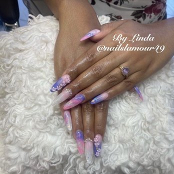 Nails L'amour - Acrylic nails with design - Nail Salons Near Me - Milpitas, California
