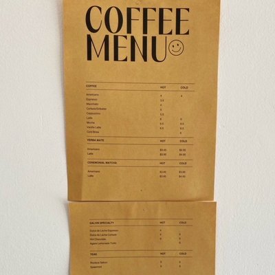 Menu photo 8 Galvin Coffee + Bakery Santa Monica, CA Menu photo 8 Galvin Coffee + Bakery Santa Monica, CA