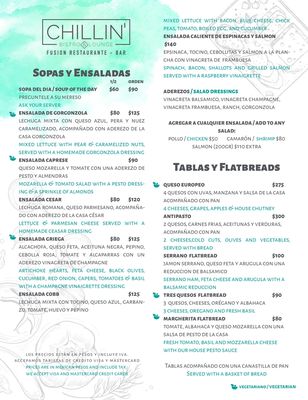 Menu photo 8 Chillin' San Miguel de Cozumel, ROO