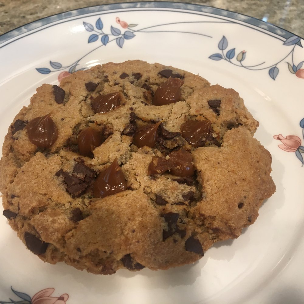 Pastry Boutique - Maybe the best chocolate cookie I've ever had. Those gooey little chips on top are homemade caramel chips! - Bakeries Near Me - Estero, Florida Pastry Boutique - Maybe the best chocolate cookie I've ever had. Those gooey little chips on top are homemade caramel chips! - Bakeries Near Me - Estero, Florida