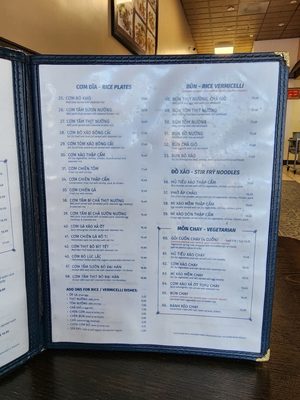 Menu photo 4 Pho Huong San Jose, CA