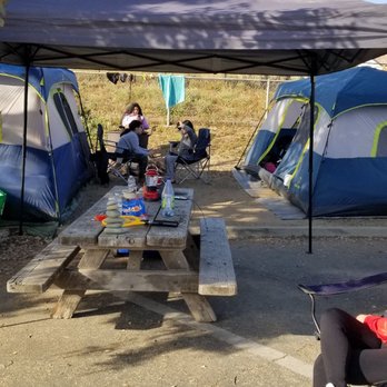 Carpinteria State Beach - Campsite 401best spot away from folk per pandemic... it's a corner spot and we were able to fit two tents 10 man tent and 8 man tent. - Beaches Near Me - Carpinteria, California