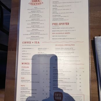 Fifty Vara - Menu - Cocktail Bars Near Me - San Francisco, California