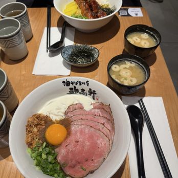 Kajiken - Roast beef Eel Side of miso soup - Ramen Near Me - North York, Ontario Kajiken - Roast beef Eel Side of miso soup - Ramen Near Me - North York, Ontario