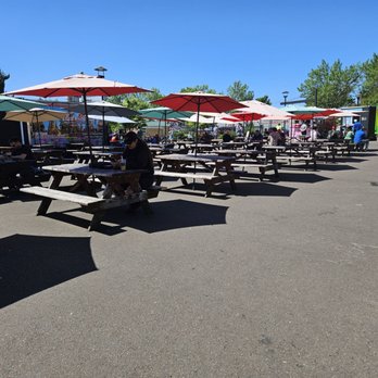 BGs Food Cartel - View of seating area - Food Trucks Near Me - Beaverton, Oregon BGs Food Cartel - View of seating area - Food Trucks Near Me - Beaverton, Oregon
