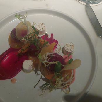 Portale - Golden beets with goat cheese and orange slices. - Italian Near Me - New York, New York