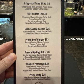 Mo's A Place for Steaks - Lounge menu - Steakhouses Near Me - Greenwood, Indiana