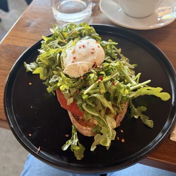 Nomade - Avocado toast with poached egg (no parmesan) - Coffee & Tea Near Me - San Diego, California Nomade - Avocado toast with poached egg (no parmesan) - Coffee & Tea Near Me - San Diego, California