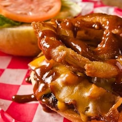 Tin Lizzy Tavern - BBQ Bacon Cheeseburger...Yummy!