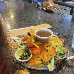Breezy Point Bar & Grill - Side Salad. Huge