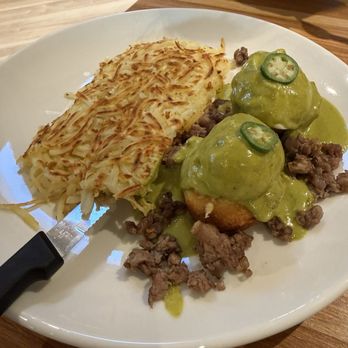 Broken Yolk Cafe - Cornbread Benedict - Breakfast & Brunch Near Me - Irvine, California