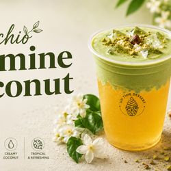 Uji Time Dessert - Pistachio Jasmine Coconut