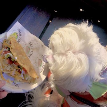 Taco Time Cantina - crispy beef taco sans onions for Fendi...but where's the beef??!! - Mexican Near Me - San Diego, California