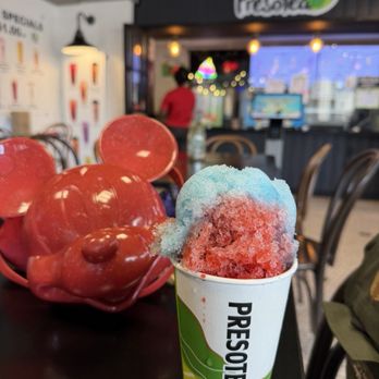 Presotea - Cherry, blue raspberry, strawberry shaved ice 5/5/26. - Bubble Tea Near Me - Anaheim, California