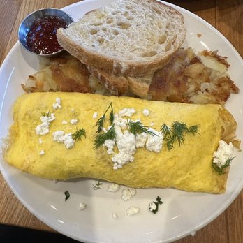 Poached Kitchen - Omelet a la grecque - Breakfast & Brunch Near Me - Irvine, California Poached Kitchen - Omelet a la grecque - Breakfast & Brunch Near Me - Irvine, California