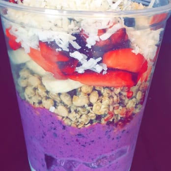 Jujubar - Pitaya with peanut butter and coconut flakes yum - Juice Bars & Smoothies Near Me - Costa Mesa, California