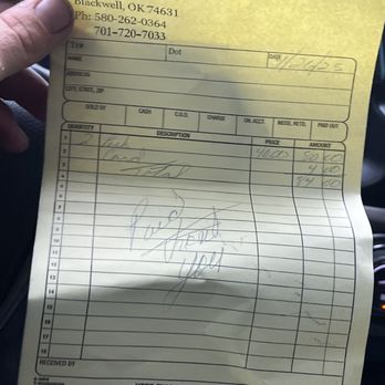 P & M - He lied on receipt only did 1 patch - Auto Repair Near Me