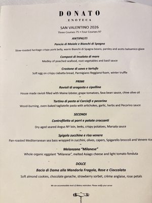 Menu photo 4 Donato Enoteca Redwood City, CA Menu photo 4 Donato Enoteca Redwood City, CA