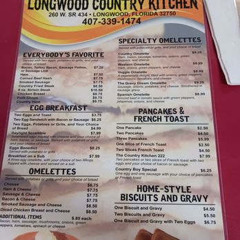 Longwood Country Kitchen - Breakfast Menu - Breakfast & Brunch Near Me - Longwood, Florida Longwood Country Kitchen - Breakfast Menu - Breakfast & Brunch Near Me - Longwood, Florida