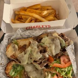 Charleys Cheesesteaks - Wanted a PHILLY CHEESESTEAK with CHEESE FRIES (cheese on the side).