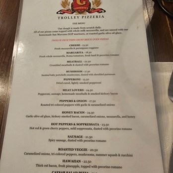 Clemente's Trolley Pizzeria - Menu - Pizza Near Me - Key West, Florida Clemente's Trolley Pizzeria - Menu - Pizza Near Me - Key West, Florida