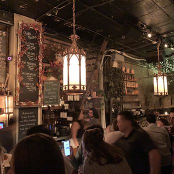 The Belfry - Bar area. Someone makes the lights move swing every so often. - Cocktail Bars Near Me - New York, New York