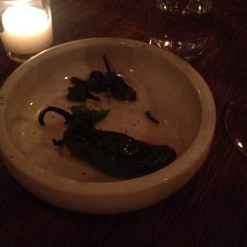 St. Anselm - One lone Shishito pepper! - New American Near Me - Brooklyn, New York