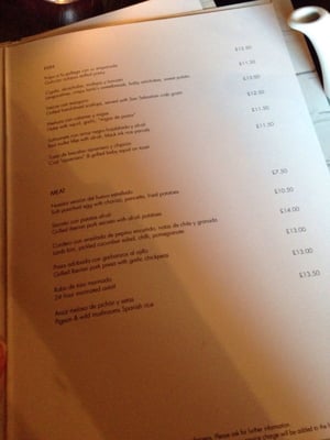 Menu photo 1 aqua nueva London, XGL Menu photo 1 aqua nueva London, XGL
