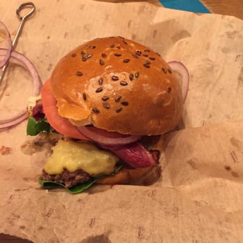Bareburger - Forest Hills - Elk burger with duck bacon...omg soooo good - Burgers Near Me - Forest Hills, New York Bareburger - Forest Hills - Elk burger with duck bacon...omg soooo good - Burgers Near Me - Forest Hills, New York