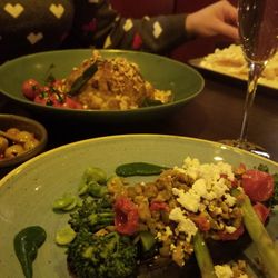 Lady Libertine - Baked aubergine (bottom) Roasted cauliflower (top)