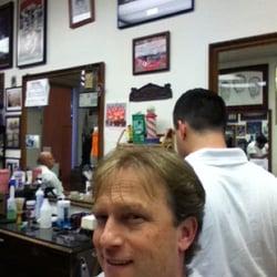 Frank J. Pisa Barber Shop - Ty in the background