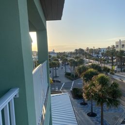From the balcony looking at the beach