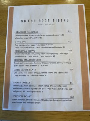 Menu photo 2 Smash Bros Bistro Fresno, CA