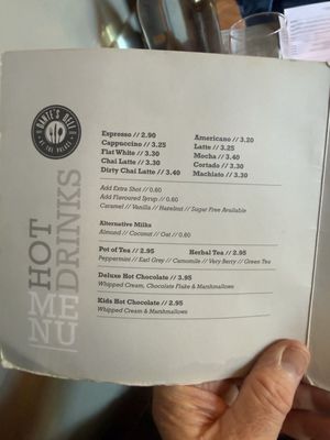 Menu photo 2 Dante’s Deli at the Palace Armagh, 