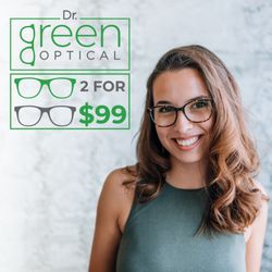 Dr. Green Optical - Dr Green Optical Promo:
2 Eyeglasses + Eye Eye Exam = $99*
*See Store for Details