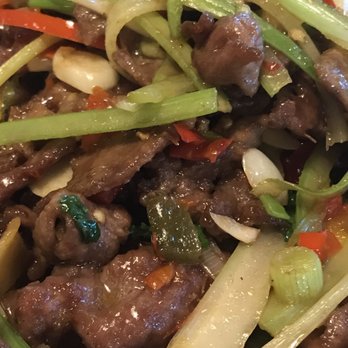 Pepper Twins - Kirby - Stir fry lamb! Close up - Szechuan Near Me - Houston, Texas Pepper Twins - Kirby - Stir fry lamb! Close up - Szechuan Near Me - Houston, Texas