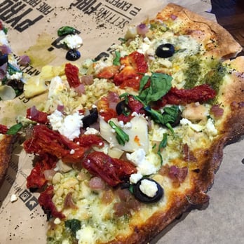 PYRO'S Fire Fresh Pizza - Pesto pizza with chicken - Salad Near Me - Olive Branch, Mississippi