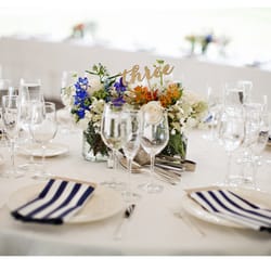 Swartz Catering - The beautiful linens & plates that Sue sourced high and low for me