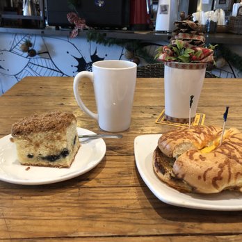 Fair Trade Cafe - Nice. Jalepeno egg and blueberry coffee cake - Coffee & Tea Near Me - Phoenix, Arizona