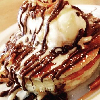 Brownstone Pancake Factory - salted caramel pretzel pancakes - Breakfast & Brunch Near Me - Edgewater, New Jersey Brownstone Pancake Factory - salted caramel pretzel pancakes - Breakfast & Brunch Near Me - Edgewater, New Jersey