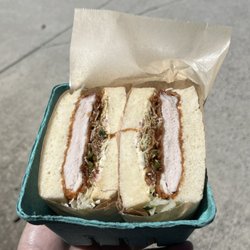 Eat On Monday - Tonkatsu sandwich