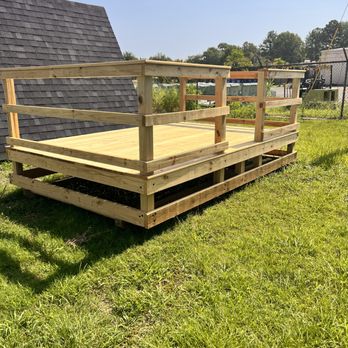 Gemco Building Systems - a deck built in a backyard - Sheds & Outdoor Storage Near Me - Keithville, Louisiana