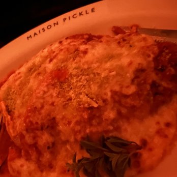 Maison Pickle - Chicken and Eggplant Parmigiana - Cocktail Bars Near Me - New York, New York Maison Pickle - Chicken and Eggplant Parmigiana - Cocktail Bars Near Me - New York, New York