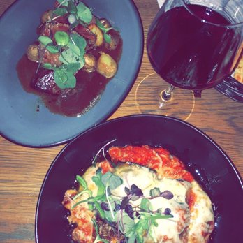 Aba - Top- beef tenderloin Bottom- slow braised lamb wrapped in eggplant - Mediterranean Near Me - Chicago, Illinois Aba - Top- beef tenderloin Bottom- slow braised lamb wrapped in eggplant - Mediterranean Near Me - Chicago, Illinois