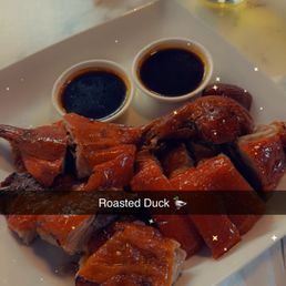 8 Roasted Duck Combo/rice/soup/vegetables)