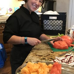 Just Eats In-Home Personal Chef Service - Chef Noelle prepping delicious foods for a fantastic party!